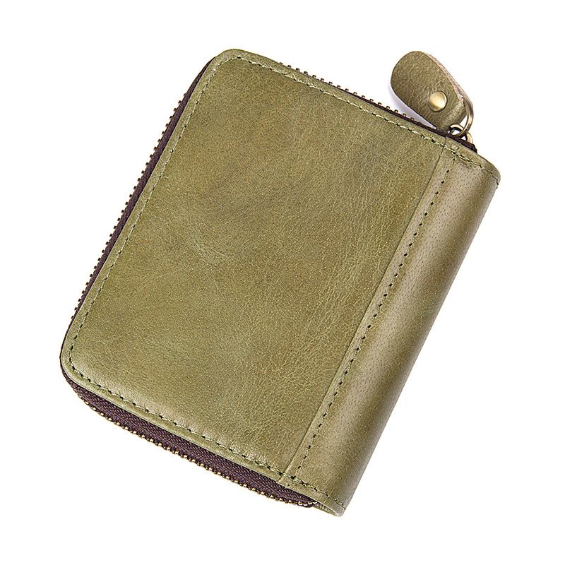 8117M High Quality Green Cowhide Money Card Holder_Wallets and Clutch bag_Men's Leather Bags